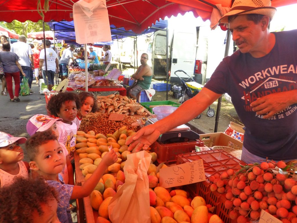 1e étape achat des fruits