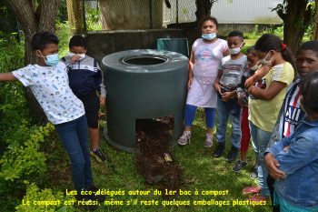 Enfin du compost à l’école des Palmistes !