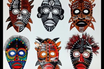 Masques africains et récup