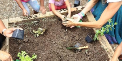 Plantation à la maternelle Grande Fontaine