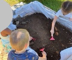 Début du potager à l’école