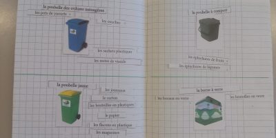 Les CP trient les déchets