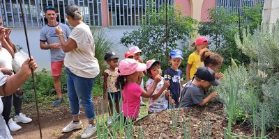 Sortie scolaire aux jardins de Bolon avec “An Grèn Koulèr” au Port