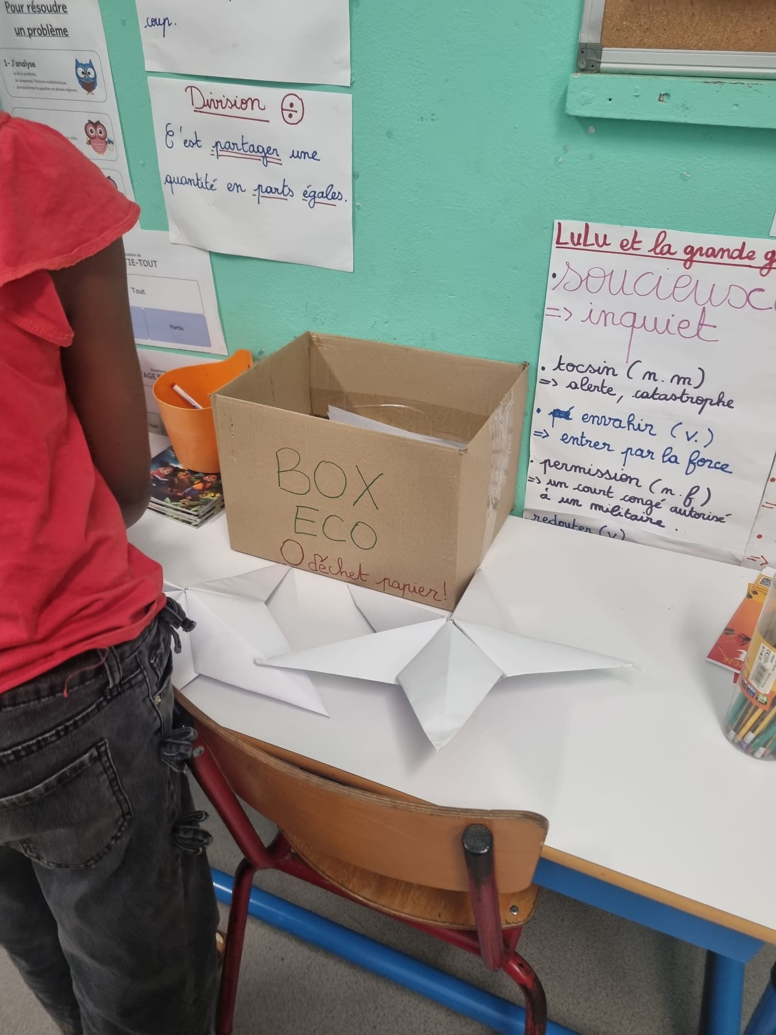 Notre classe réduit ses déchets de papier !