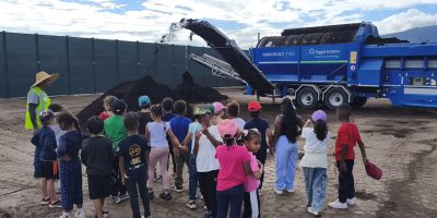 Visite de la plateforme de compostage et la déchèterie du Port