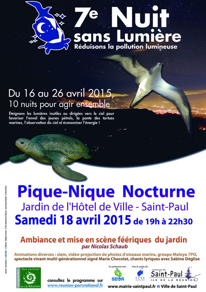 Affiche nuit sans lumiere 2015 St-Paul