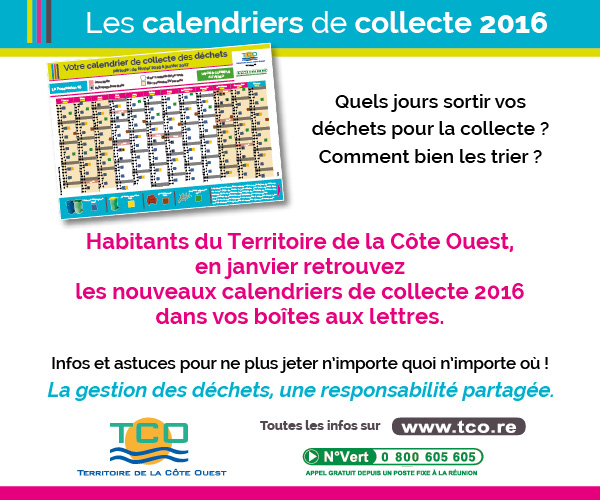 calendriers de collecte -2016