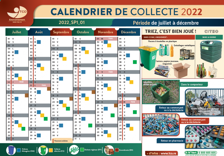 Calendrier De Collecte Des Déchets 2022 Cholet