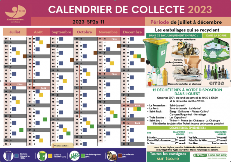 Le calendrier de collecte 2023 arrive dans vos boites aux lettres