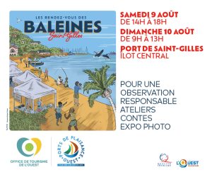 Destination le port de Saint-Gilles les 9 et 10 août 2025 pour les « Rendez-vous des baleines »