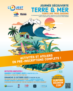 RDV à la 4ème édition de la Journée Terre et Mer ce dimanche 12 octobre 2025 à la Pointe des Trois-Bassins !