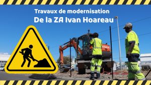 Travaux ZA Ivan Hoareau du 16/03/2026 au 27/03/2026 – Zones des travaux n°5, n°9 et 18